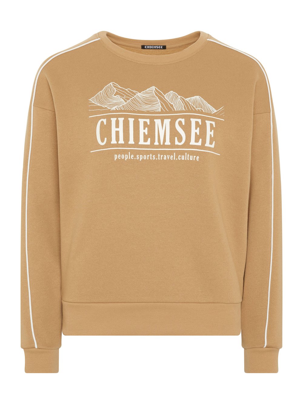 Chiemsee Sweater Damen Baumwolle braun bedruckt, XS