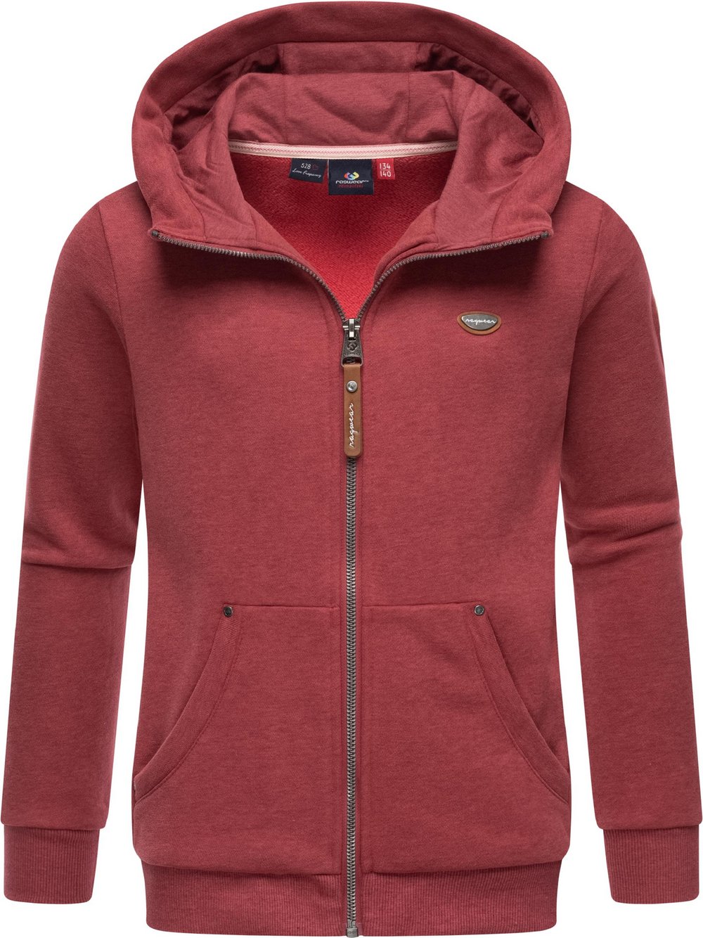 Ragwear Kapuzensweatjacke Mädchen Baumwolle rosa, 134