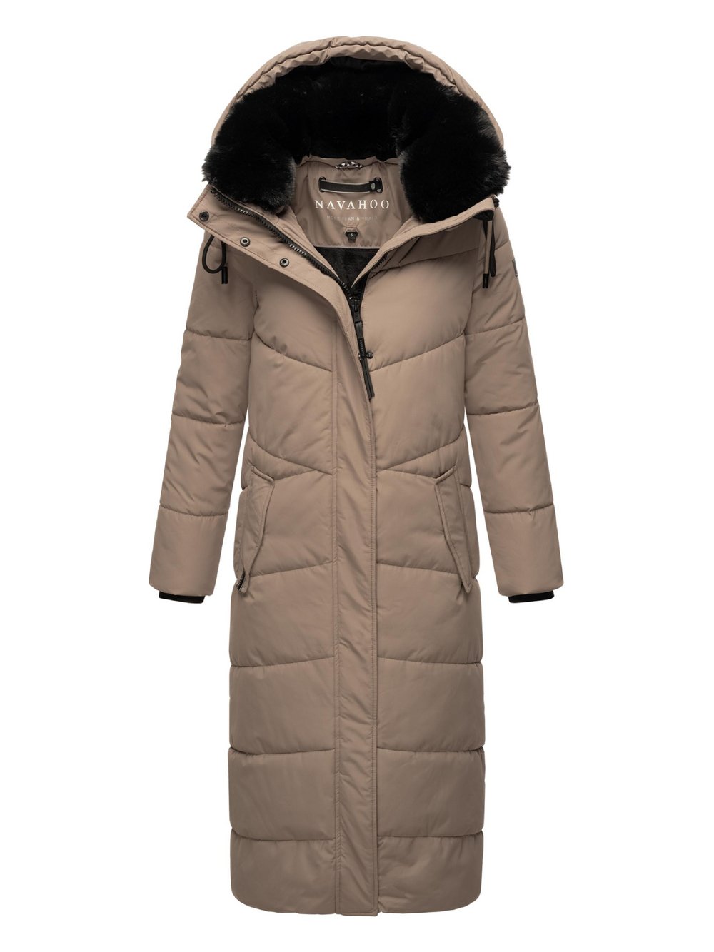 Thumbnail - Navahoo Steppmantel Damen braun, L