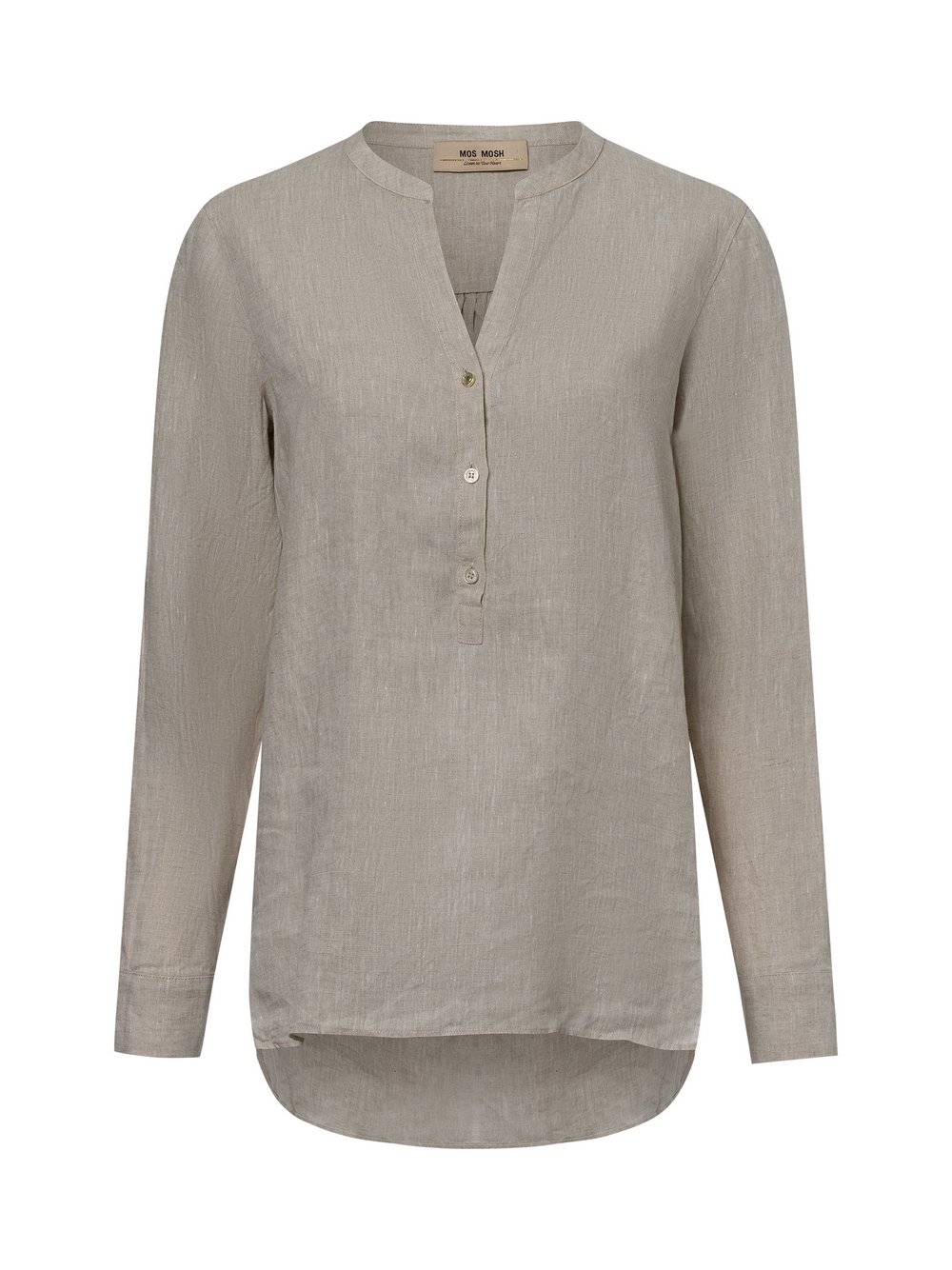 MOS MOSH Leinenbluse Damen beige, M