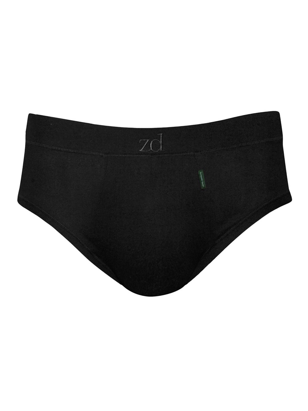 zd ZERO DEFECTS Slip 1er Pack Herren Baumwolle schwarz, L