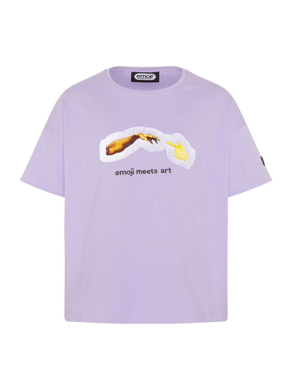 emoji® T-Shirt Mädchen Baumwolle lila bedruckt, 146