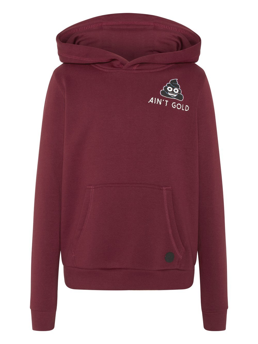 emoji® Hoodie Jungen Baumwolle rot bedruckt, 146