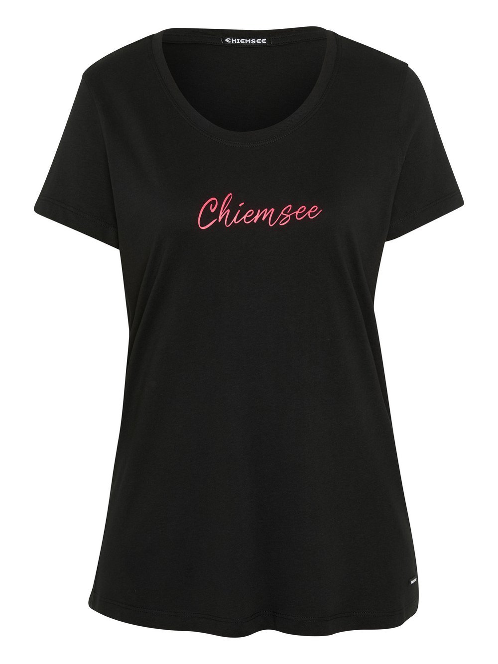 Chiemsee T-Shirt Damen Baumwolle schwarz bedruckt, XS