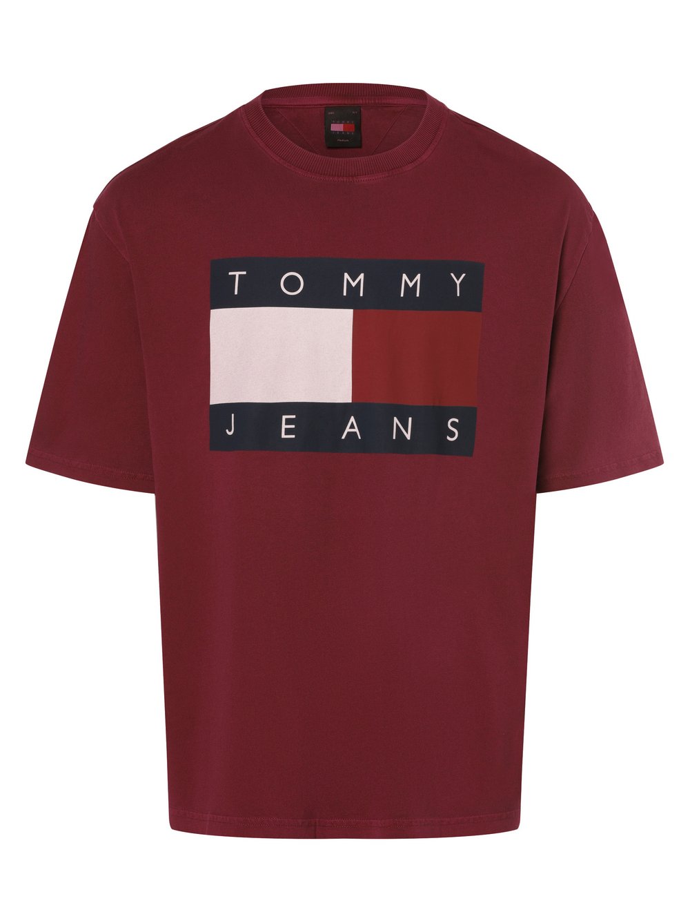 Tommy Jeans T-Shirt Herren Baumwolle lila bedruckt, M