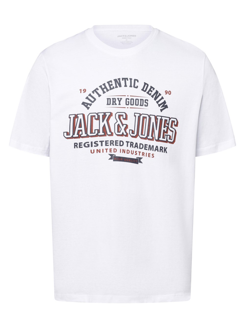 Jack & Jones T-Shirt Herren Baumwolle weiß bedruckt, M