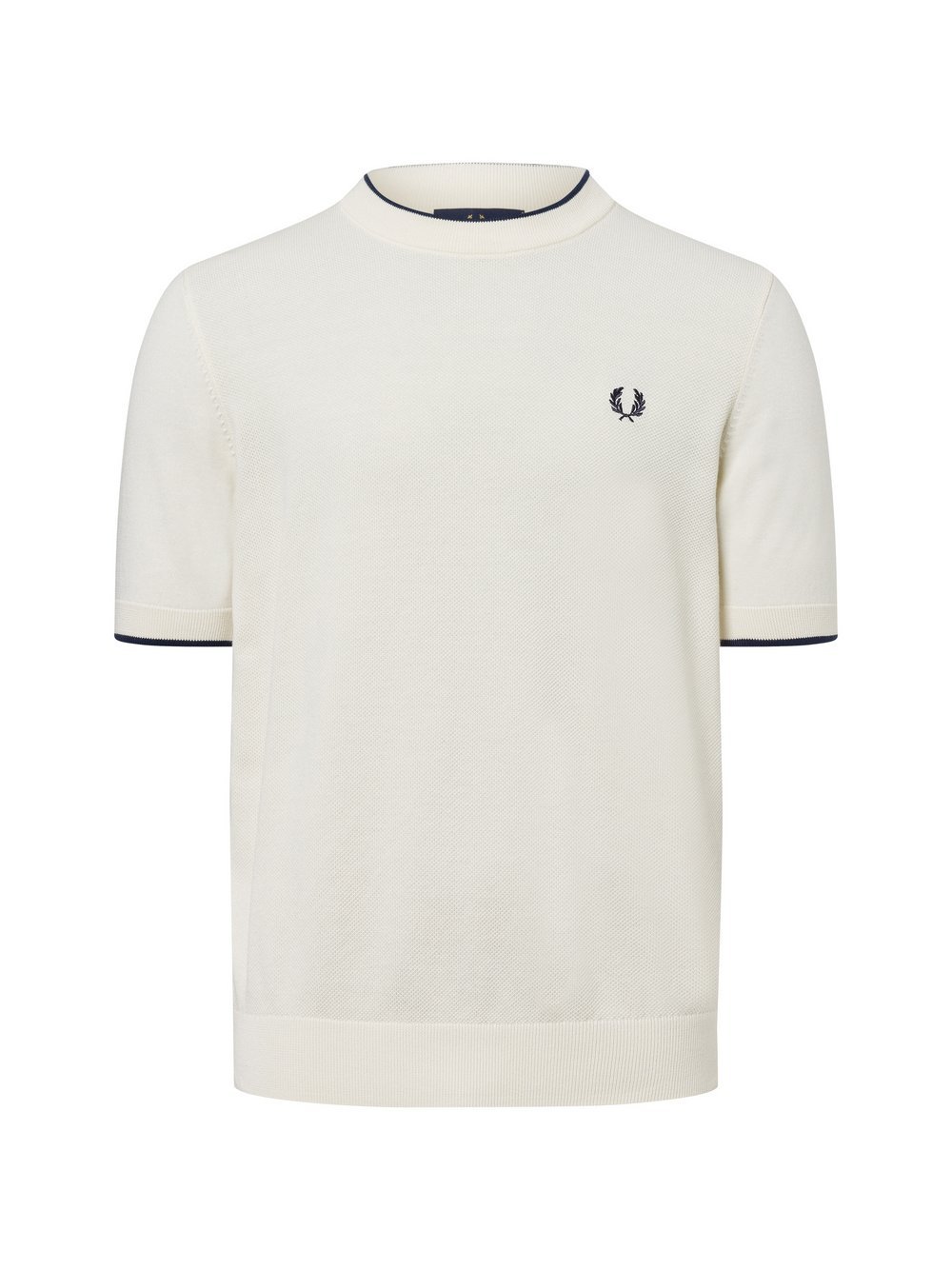 Fred Perry Strickshirt Herren Baumwolle beige, M