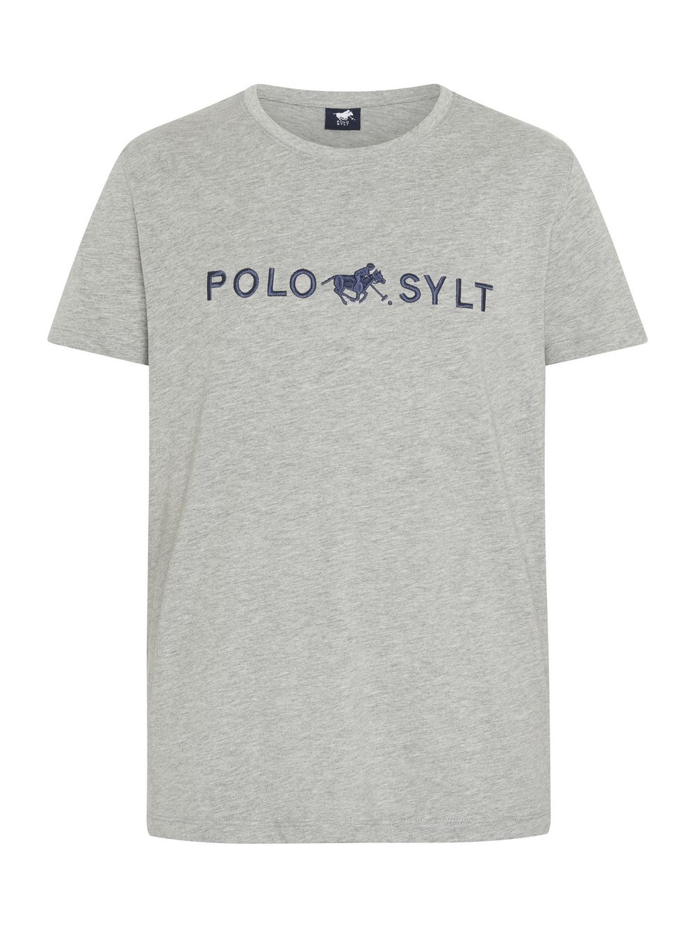 Polo Sylt T-Shirt Herren Baumwolle grau bedruckt, XXL