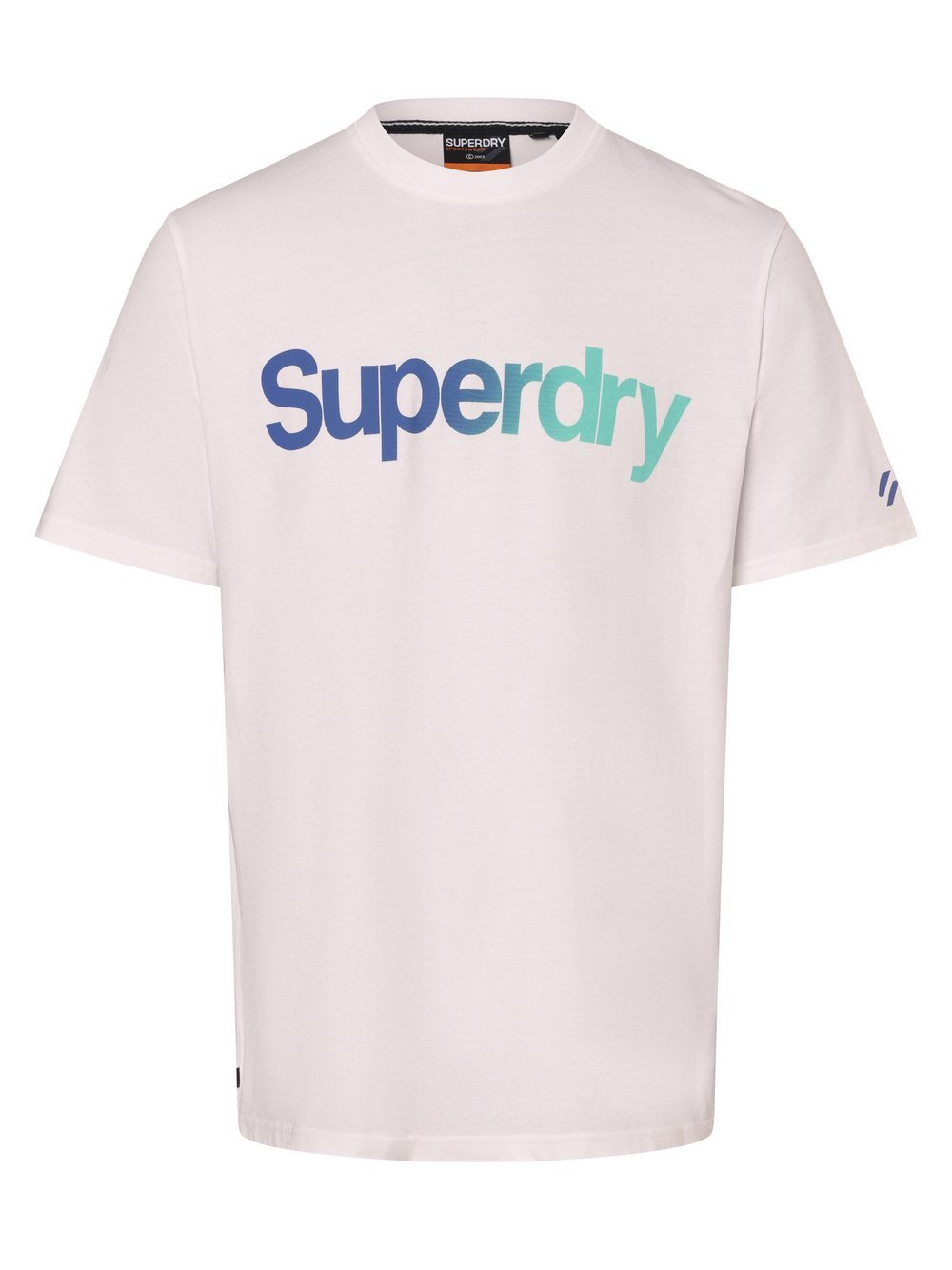 Superdry T-Shirt Herren Baumwolle weiß bedruckt, S