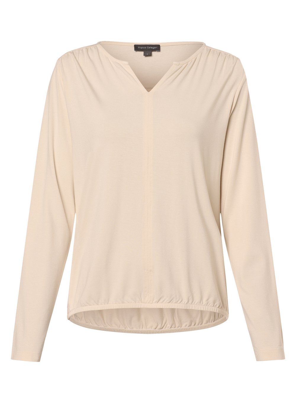 Franco Callegari Langarmshirt Damen Viskose beige, XXXL