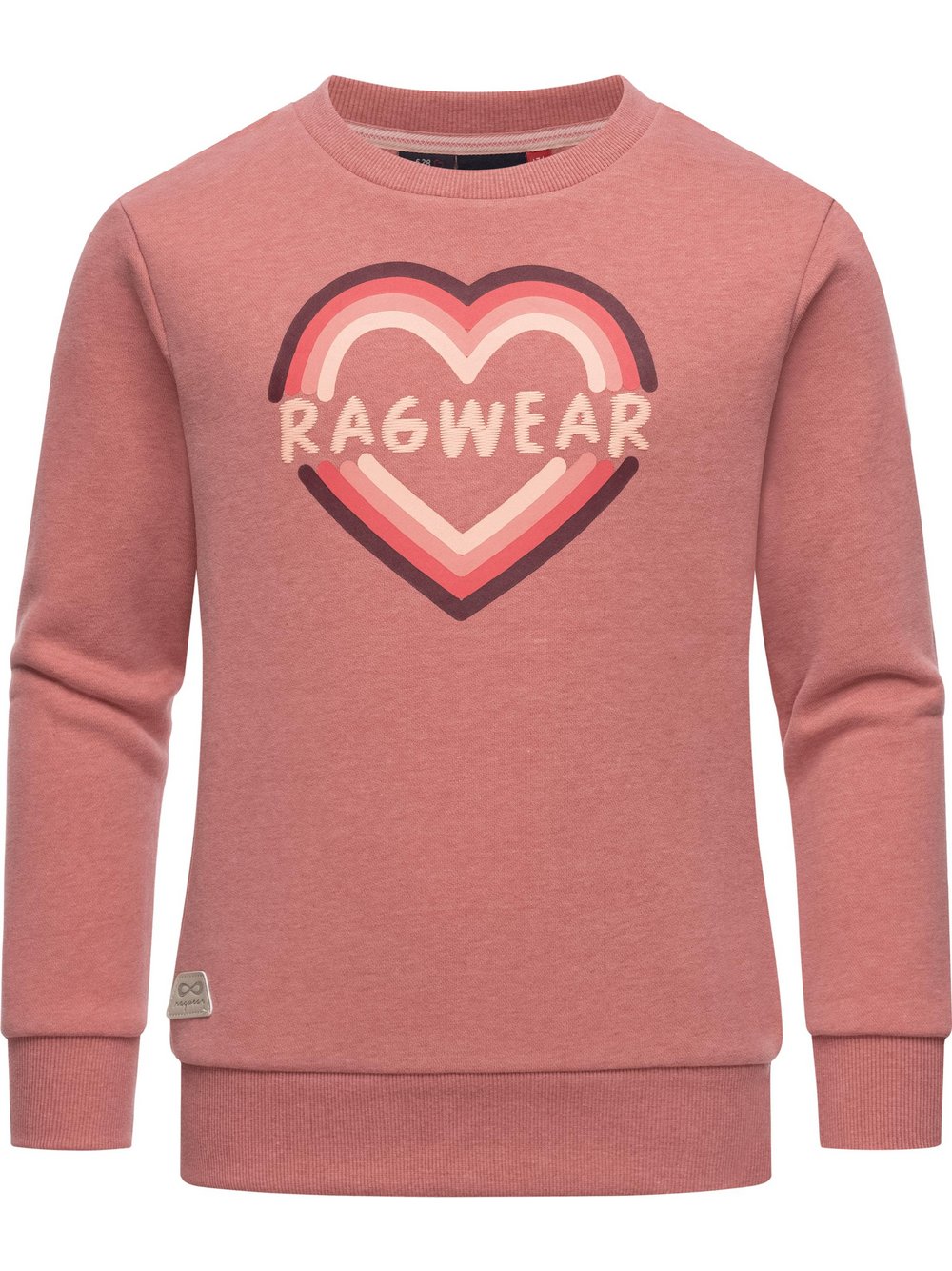 Ragwear Sweater Mädchen Baumwolle rosa gemustert, 146