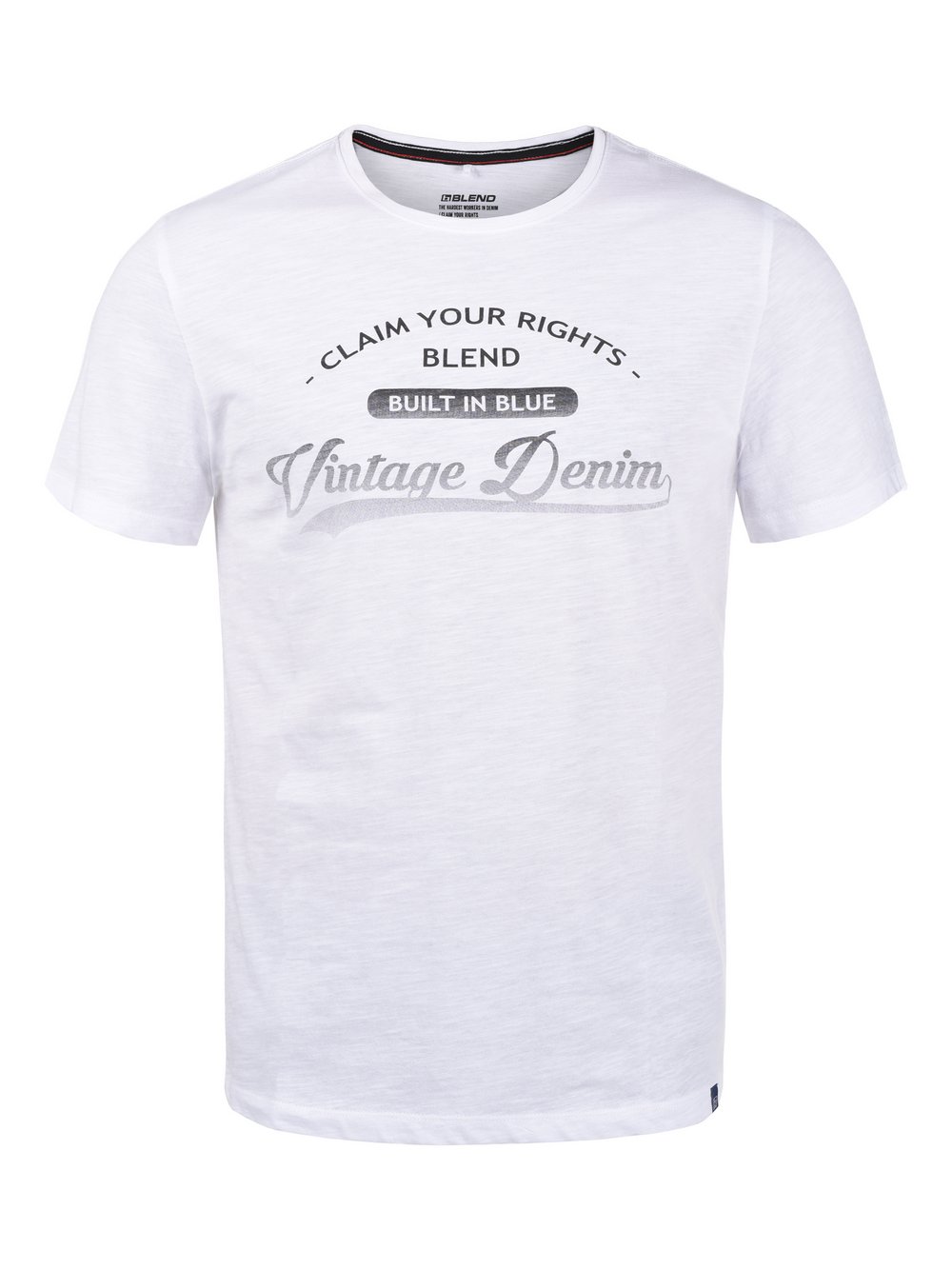 BLEND Print-Shirt Herren Baumwolle beige gemustert, S