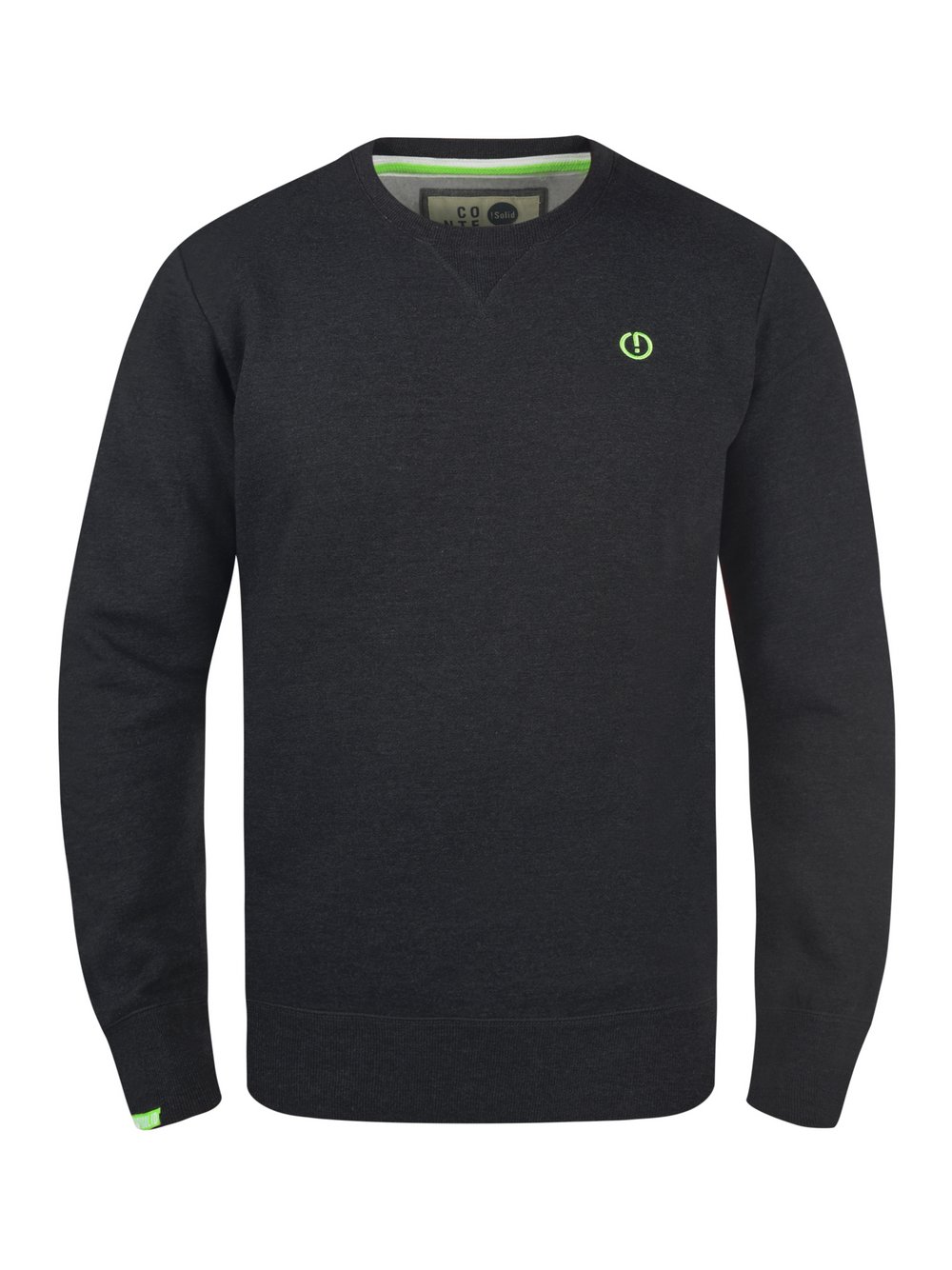 Thumbnail - Solid Sweatshirt Herren Baumwolle grau, M