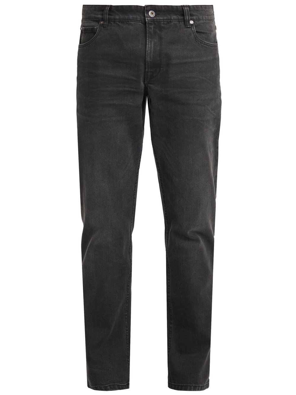 Solid 5-Pocket-Jeans Herren Baumwolle grau, 33-34