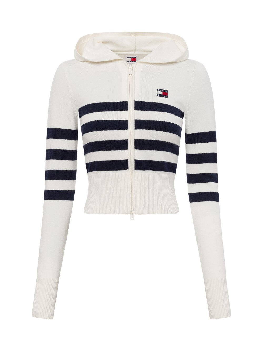 Tommy Jeans Strickjacke Damen Viskose mehrfarbig gestreift, XS