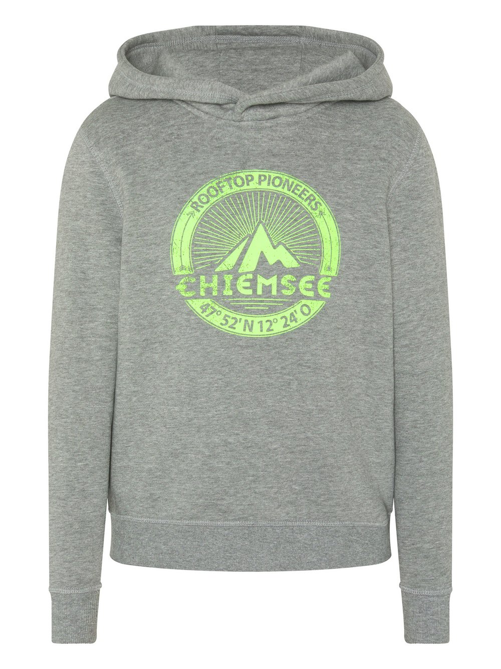 Chiemsee Hoodie Jungen Baumwolle grau bedruckt, 122