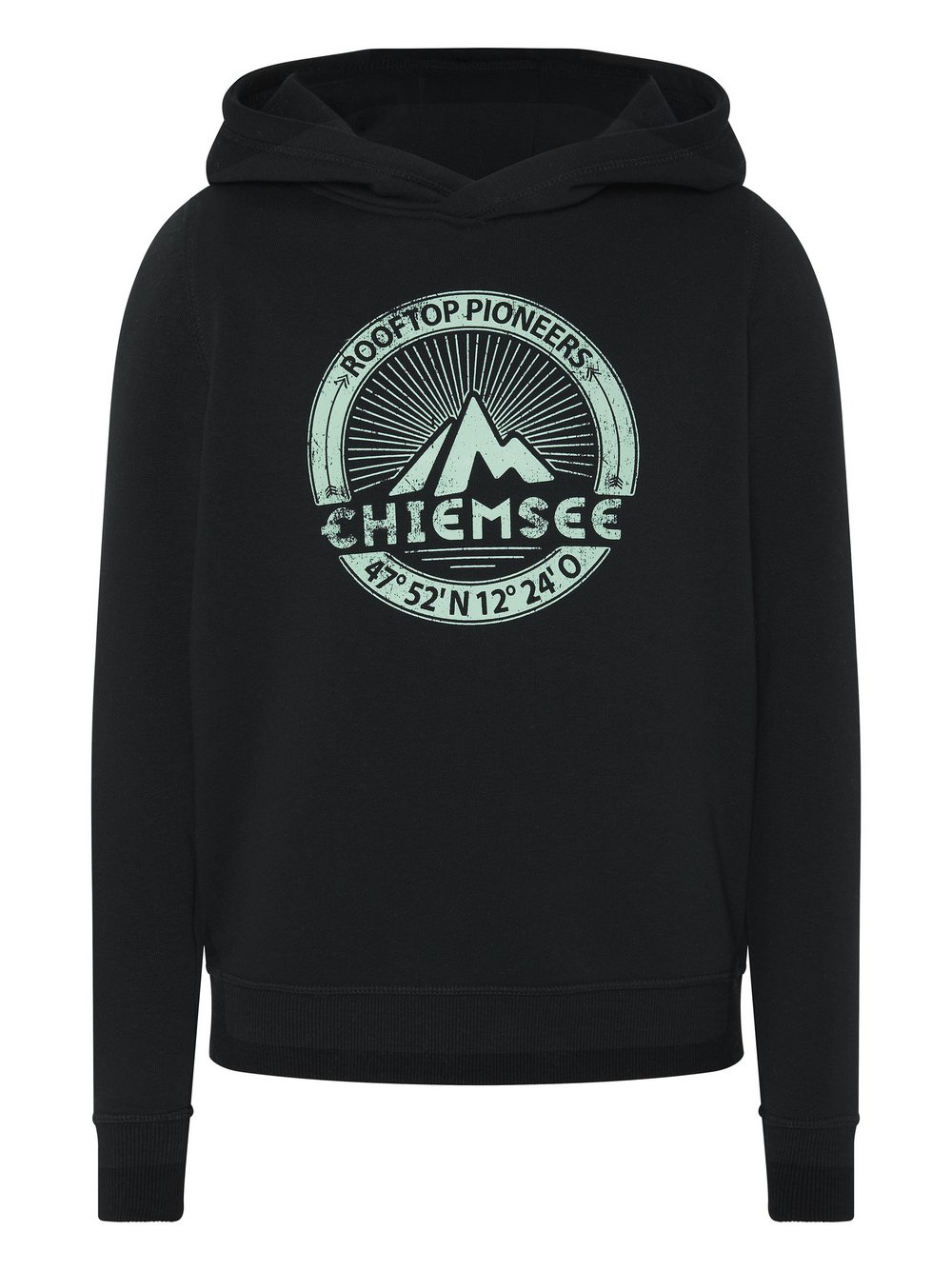 Chiemsee Hoodie Jungen Baumwolle schwarz bedruckt, 146