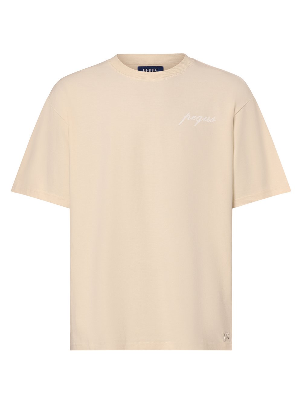 PEQUS T-Shirt Herren Baumwolle beige, L