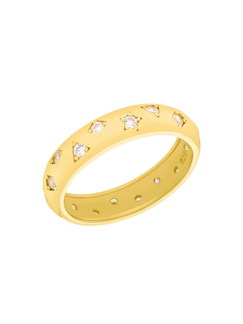 amor Ring Damen Sterlingsilber gold, 50