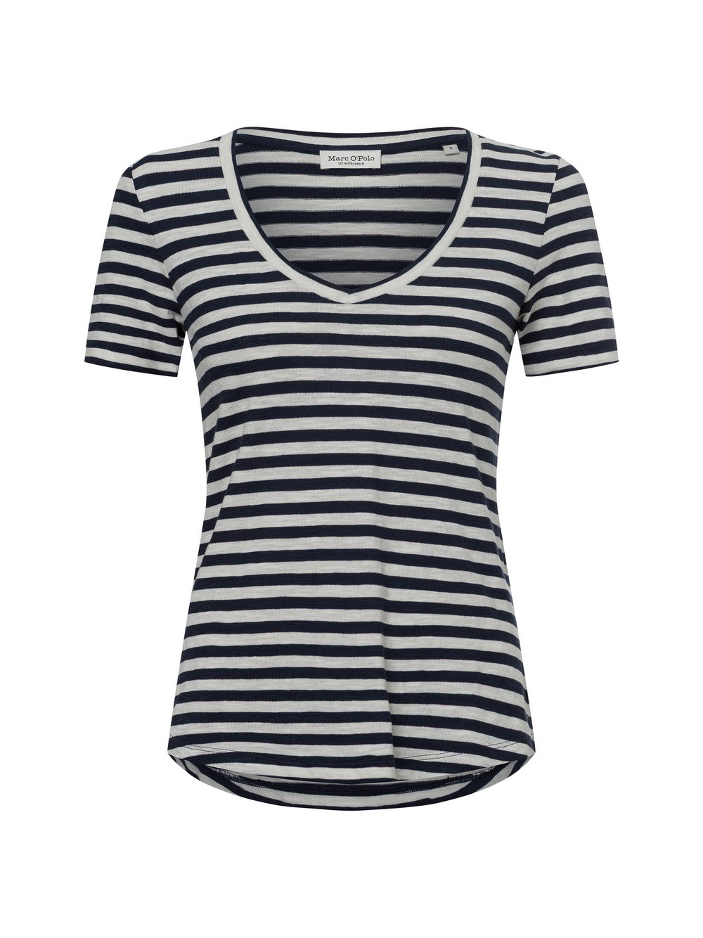 Marc O'Polo T-Shirt Damen Baumwolle blau gestreift, M
