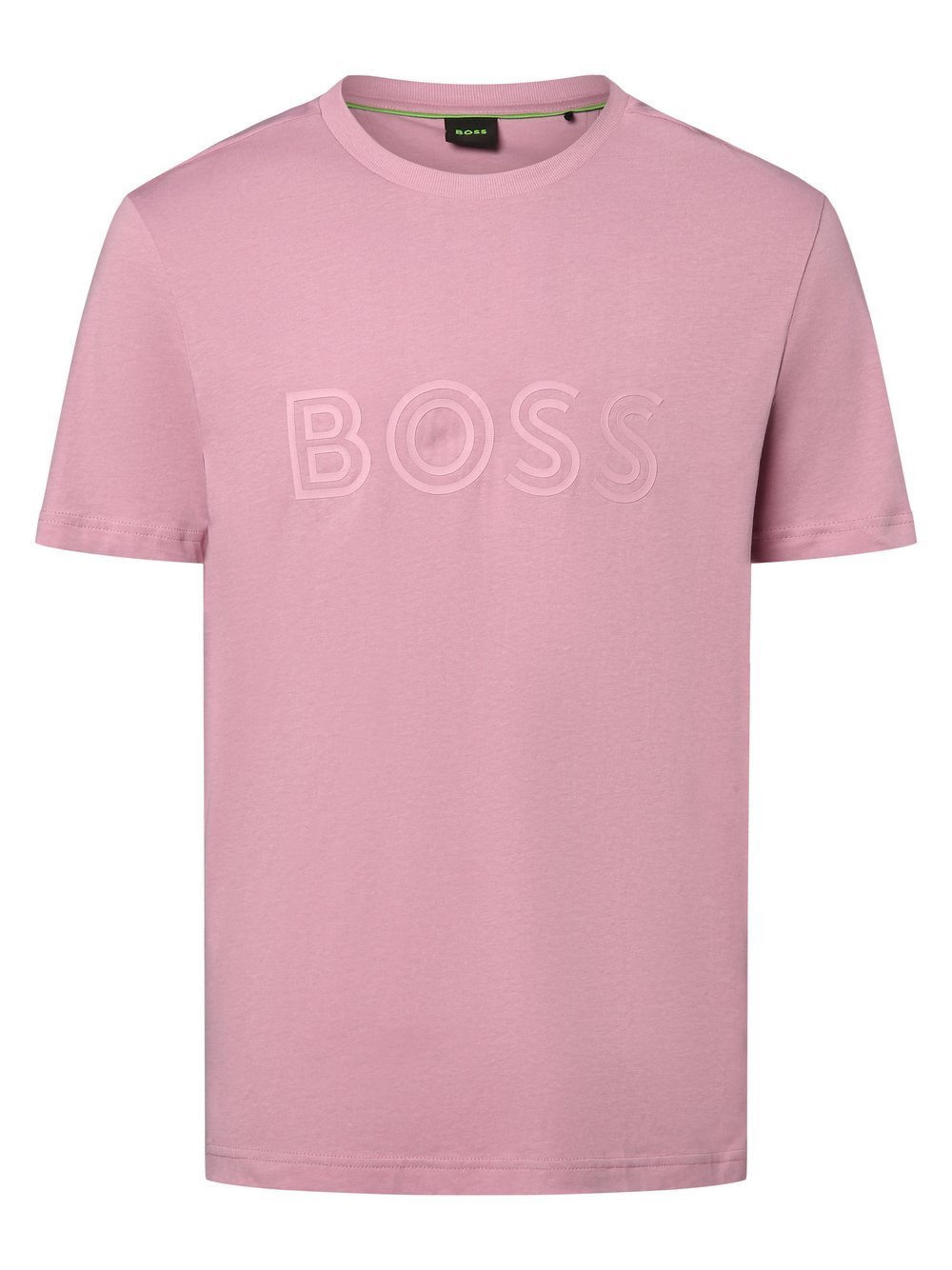 BOSS Green T-Shirt Herren Baumwolle rosa bedruckt, L