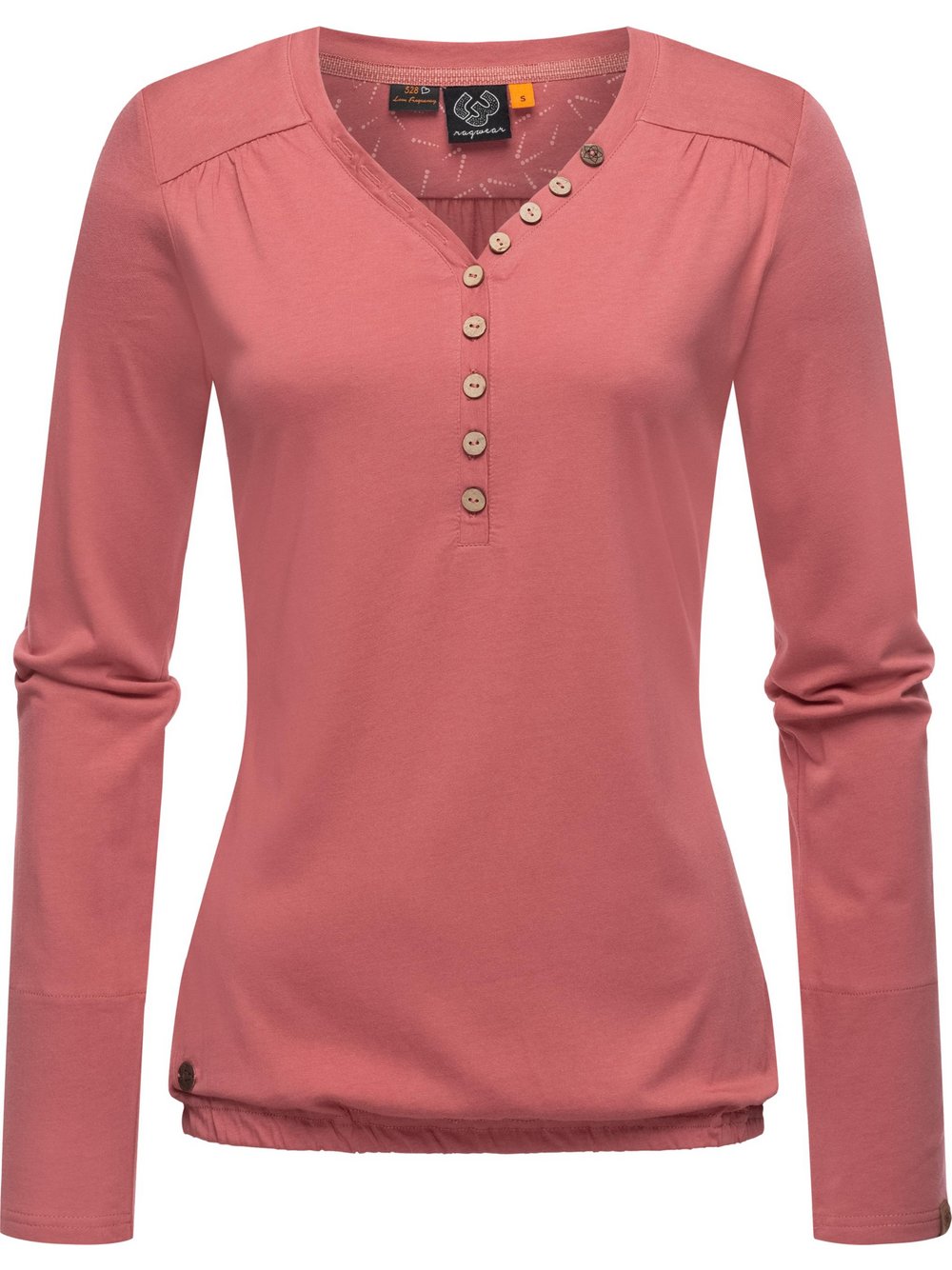 Ragwear Langarmshirt Damen Baumwolle rosa, M