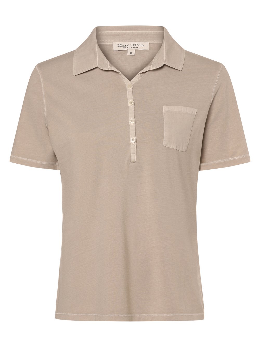 Marc O'Polo Poloshirt Damen Baumwolle beige, XS