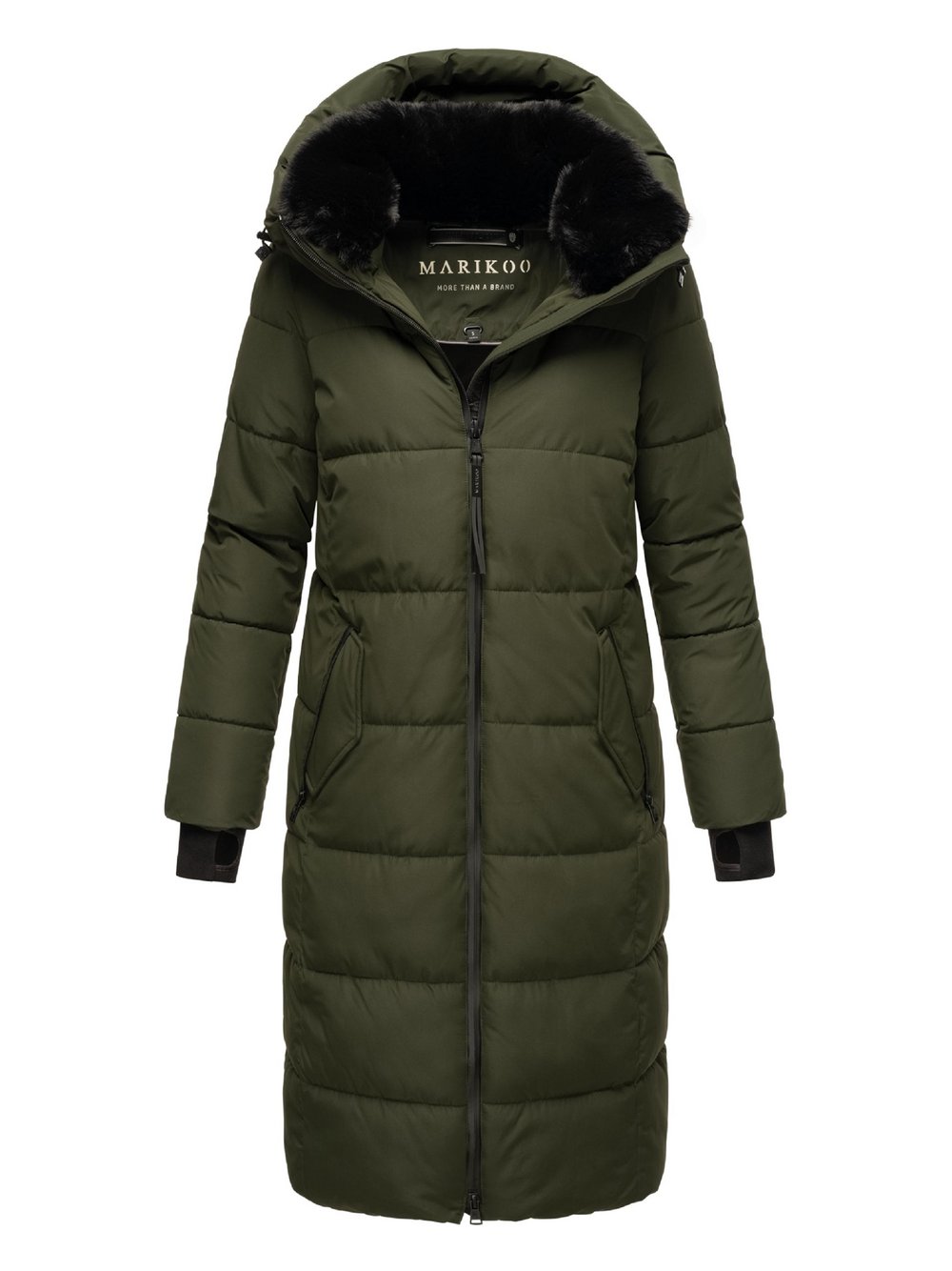 Thumbnail - Marikoo Steppmantel Damen grün, XL