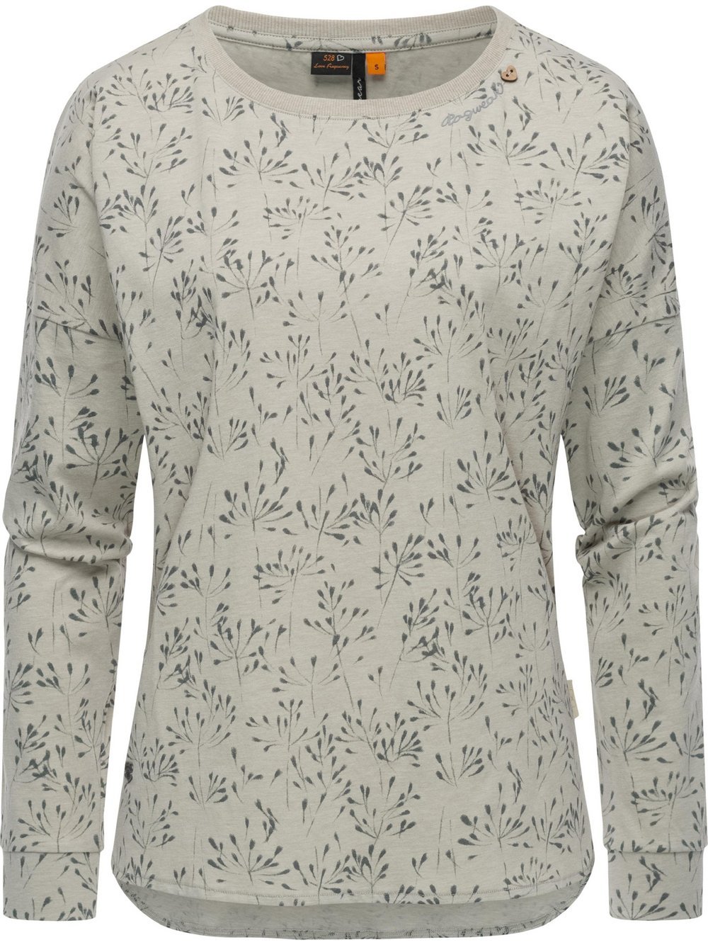 Ragwear Langarmshirt Damen Baumwolle beige gemustert, L