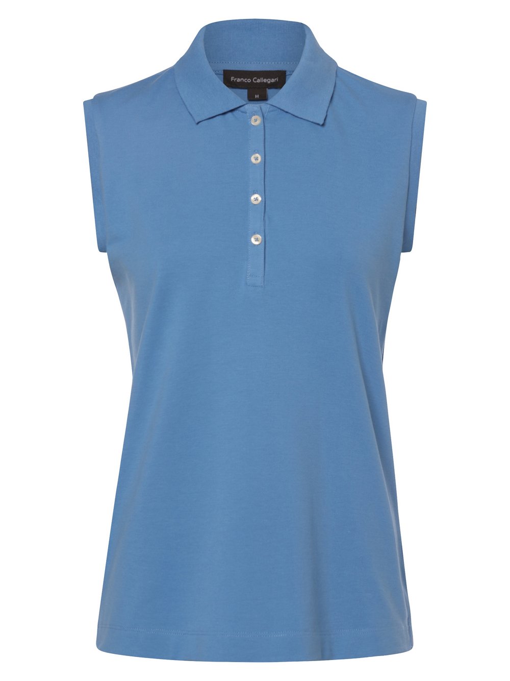 Franco Callegari Poloshirt Damen Baumwolle blau, XXL