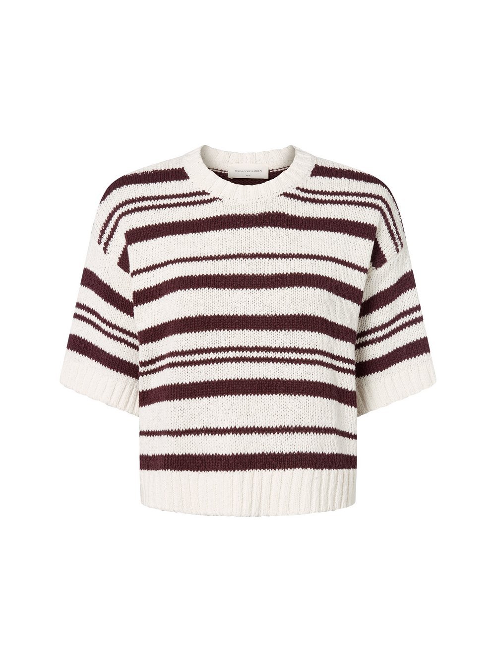 Msch Copenhagen Pullover Damen Baumwolle mehrfarbig gestreift, S/M