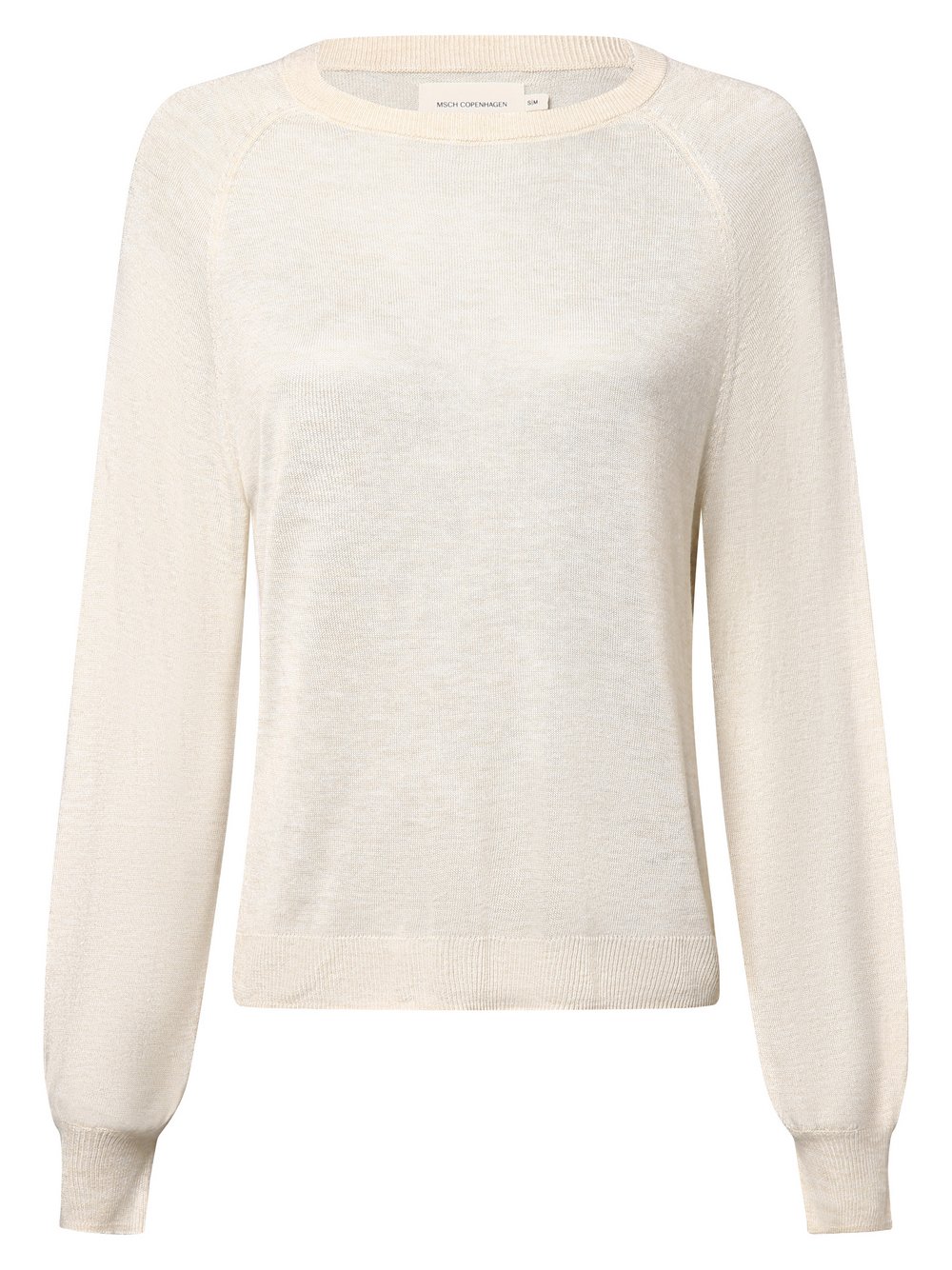 Msch Copenhagen Pullover mit Leinen-Anteil Damen Feinstrick mehrfarbig meliert, S/M