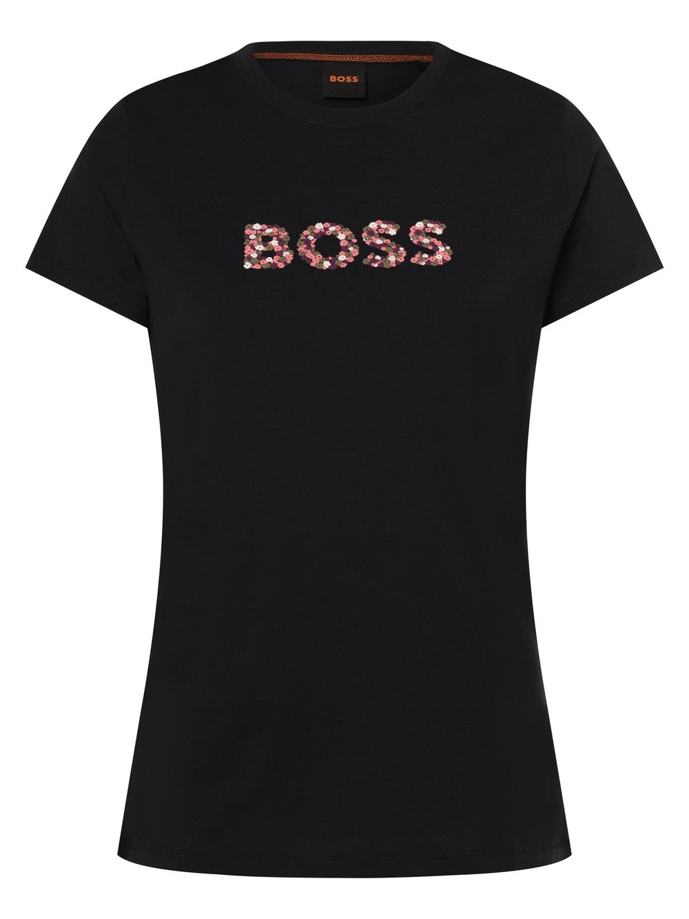 BOSS Orange T-Shirt Damen Baumwolle blau bedruckt, XS