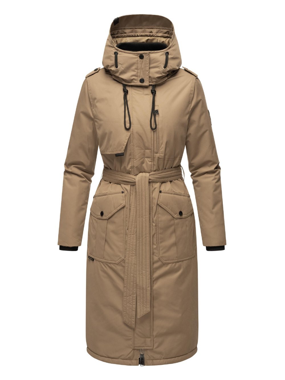 Navahoo Wintermantel Damen braun, XL