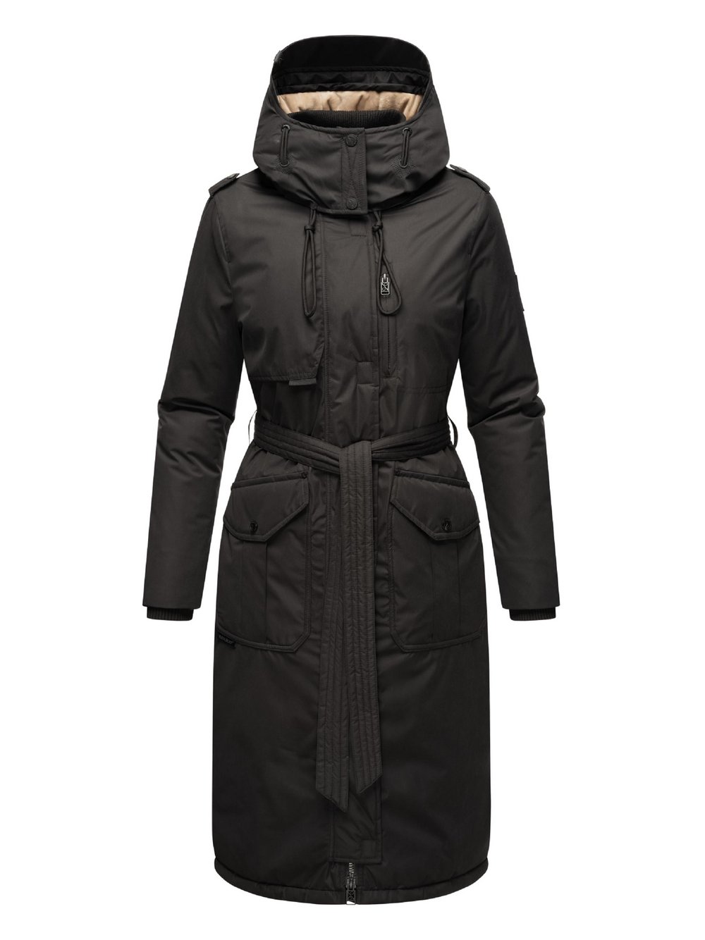 Navahoo Wintermantel Damen schwarz, XL