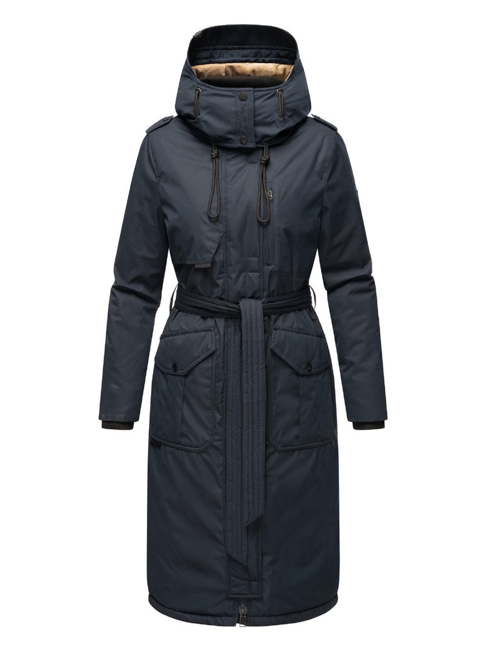 Navahoo Wintermantel Damen blau, XL