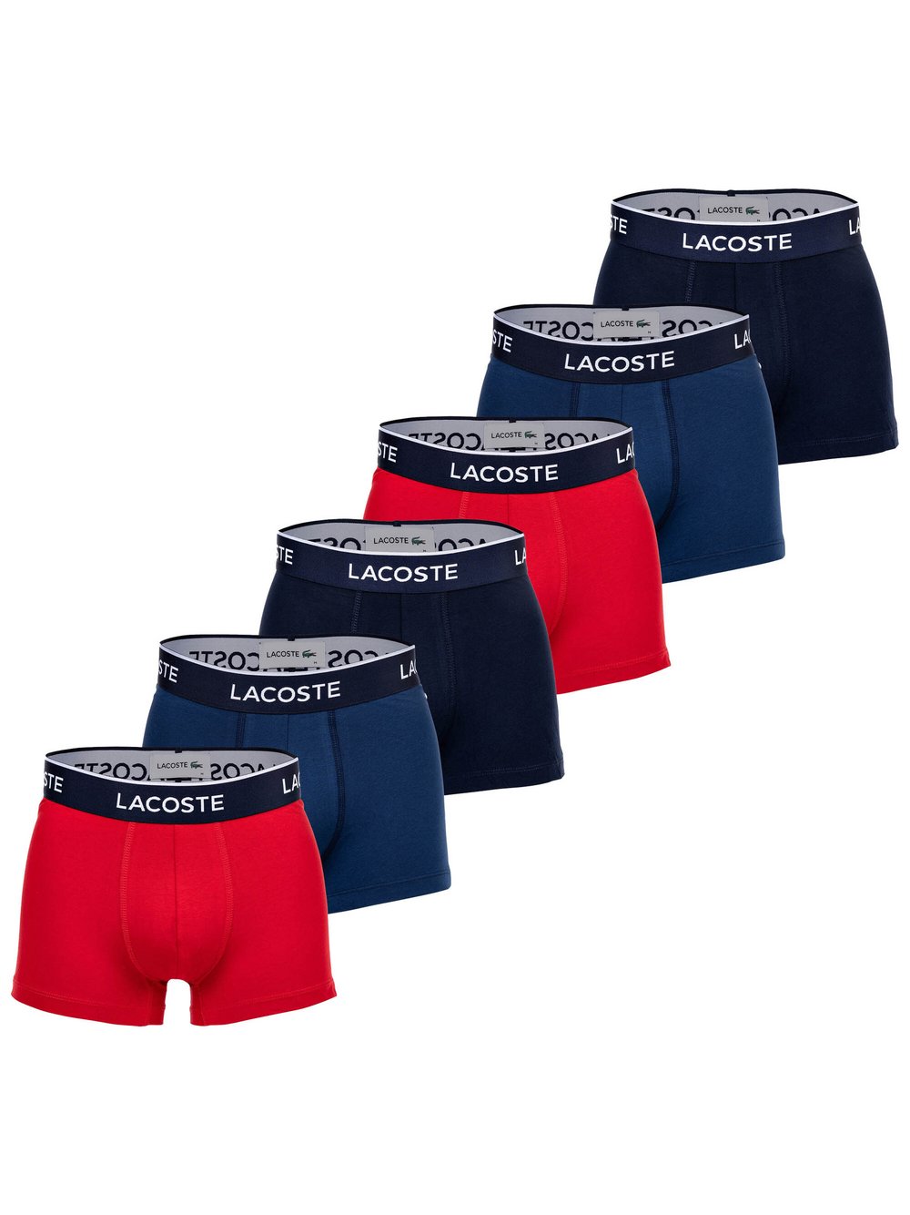 Lacoste Boxershort 6er Pack Herren Baumwolle mehrfarbig, XL