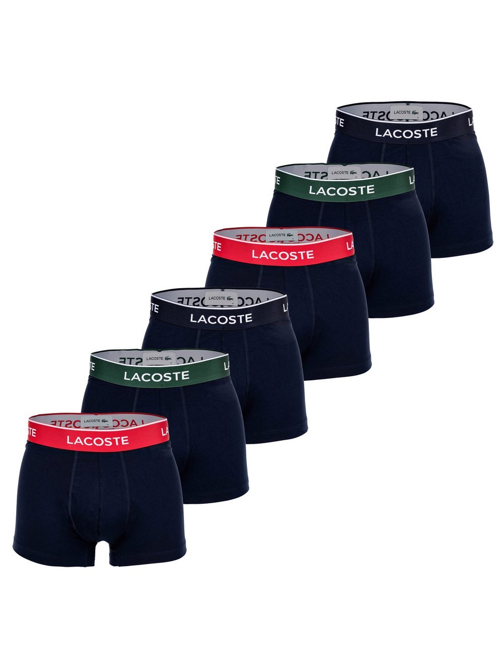 Lacoste Boxershort 6er Pack Herren Baumwolle mehrfarbig, S