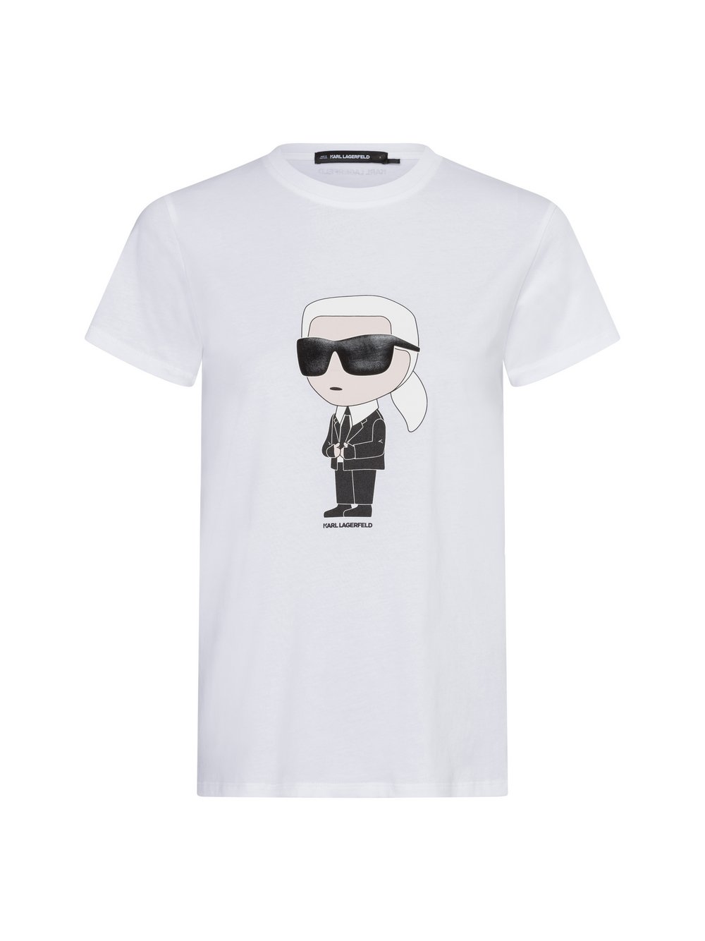 KARL LAGERFELD T-Shirt Damen Baumwolle weiß, S