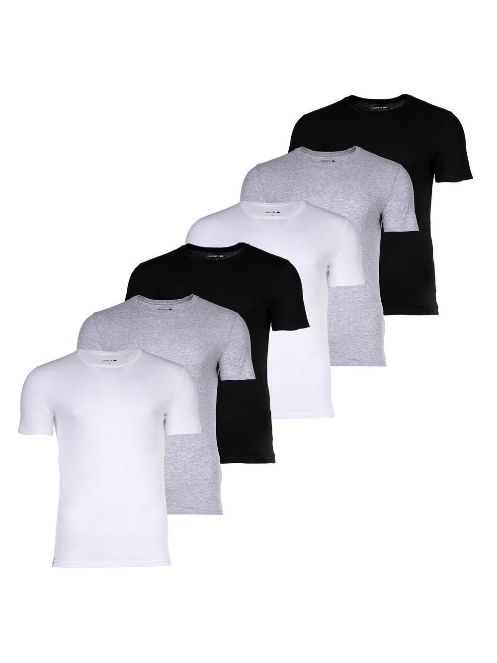 Lacoste T-Shirt 6er Pack Herren Baumwolle mehrfarbig, XL