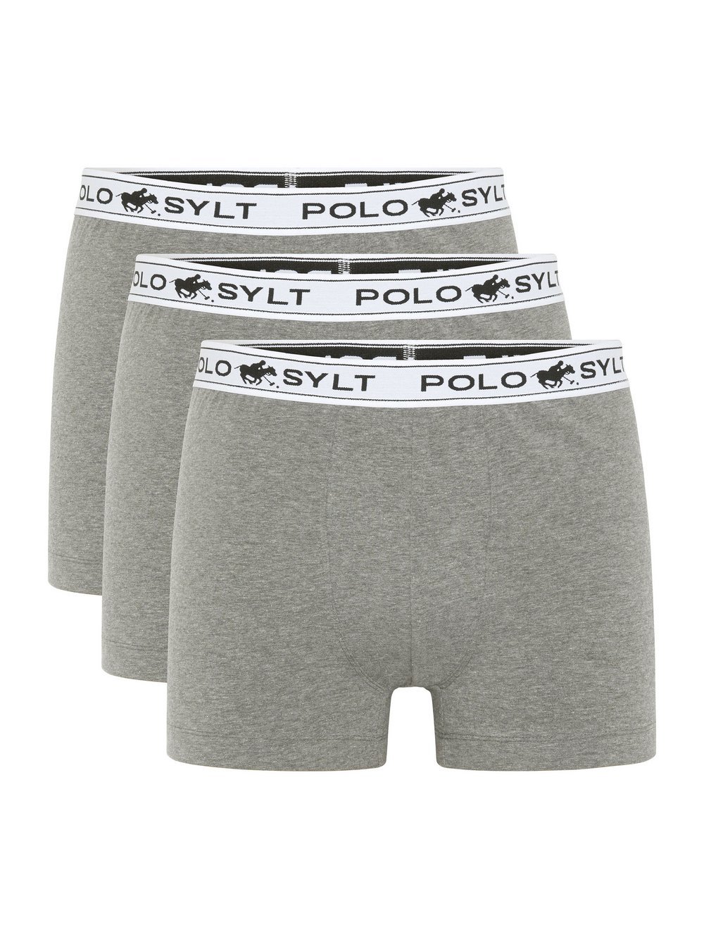 Polo Sylt Boxershorts Herren Baumwolle grau, XXL