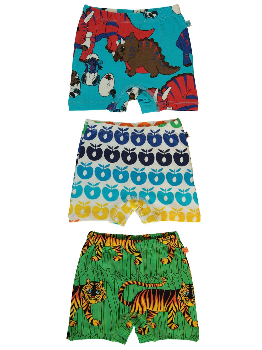 Småfolk 3 Pack Underpants Jungen Baumwolle mehrfarbig bedruckt, 98