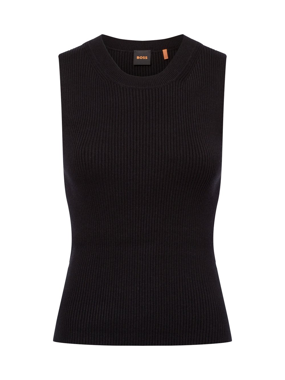 BOSS Orange Top Damen Viskose schwarz, XS