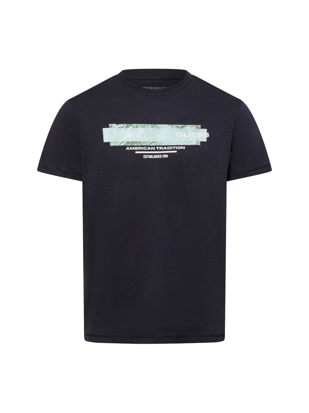 GUESS T-Shirt Herren Baumwolle blau, M