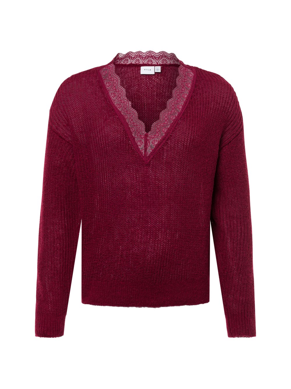 Vila Strickpullover Damen rot, XS