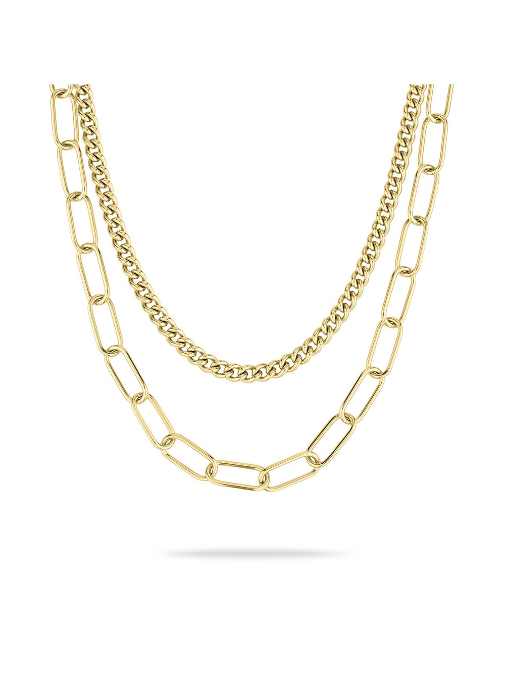 Liebeskind Berlin Halskette Damen Edelstahl gold, ONE SIZE