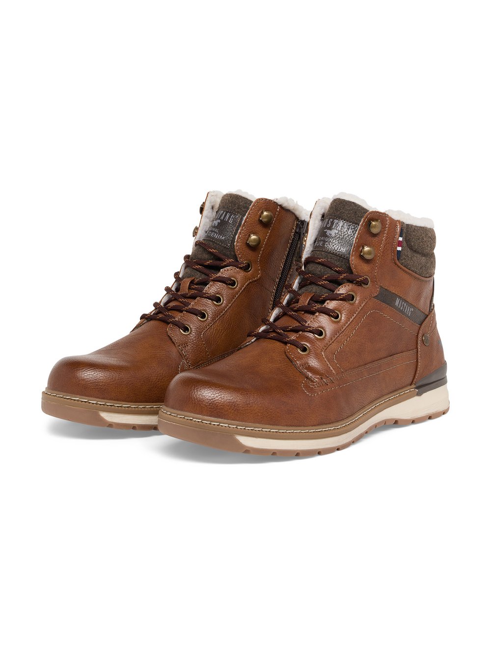 Mustang Schnürboots Herren braun, 41