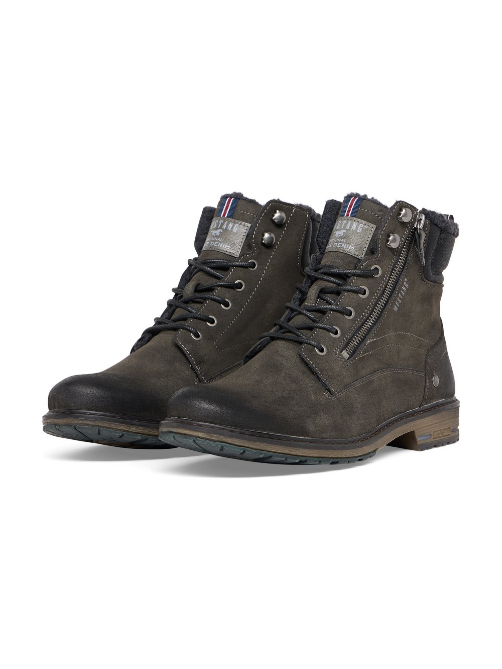 Mustang Schnürboots Herren grau, 42