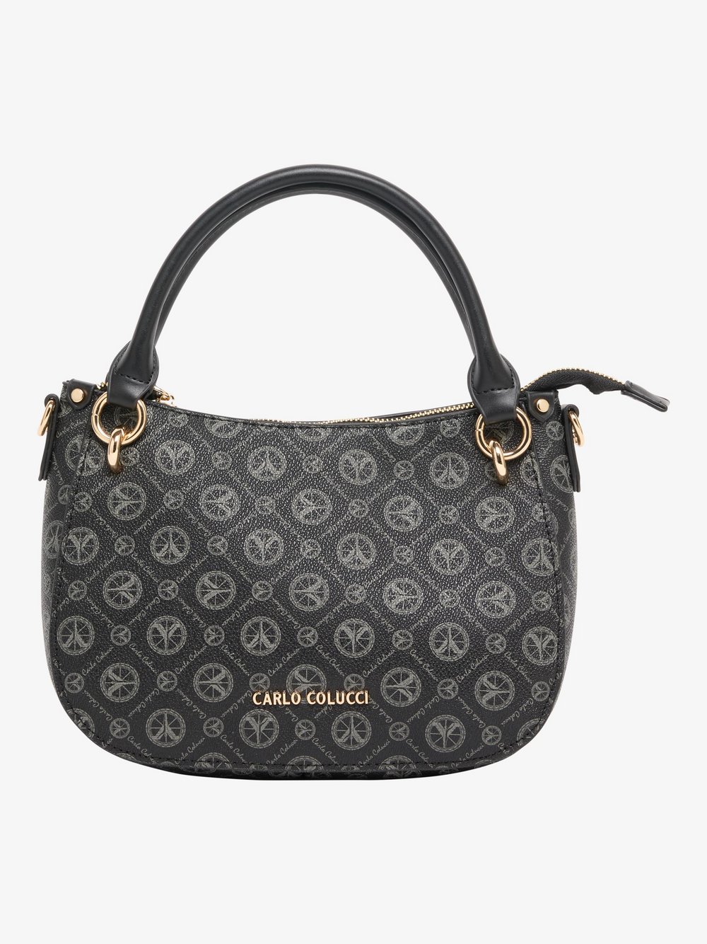 Thumbnail - Carlo Colucci Henkeltasche  Damen Kunstleder schwarz bedruckt, ONE SIZE