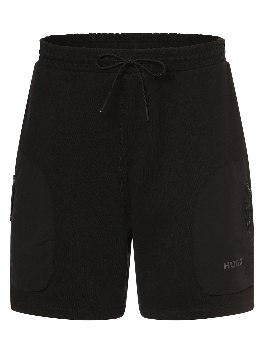 HUGO Sweatshorts Herren Baumwolle schwarz, S